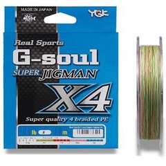Шнур плетеный YGK Super Jig Man X4 # 0.5 / 0.117мм намотка 200м, оригинальный